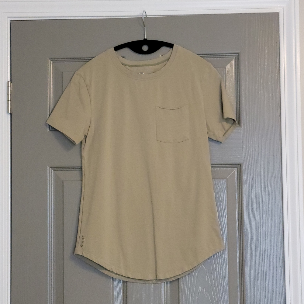 Alpha Forward Scoop Tee Olive Green XS